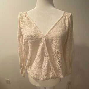 American Eagle Women's Lace Pullover Top Size XS